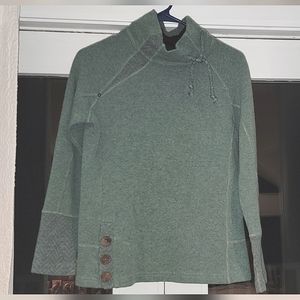 Prana women's green sweater shirt size small